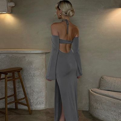 Màu sắc rực rỡ Đồ mặc nữ phong cách Thời trang nóng Đồ mặc không lưng Phân không dây đeo