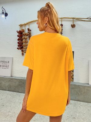 Đẹp Thích Thích T-Shirt Đàn bà T-T-Shirt Phụn Phụn Bụt 5⁄4 Tay áo