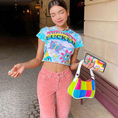 Trang trí phong cách T-Shirt đội ngũ cổ Slim Fit áo sơ mi tay ngắn