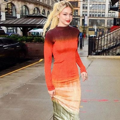 Phong cách độc đáo Bông hoa in trang phục phụ nữ Slim in vòng cổ áo khoác tay dài