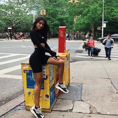 Thời trang đồ thể thao sexy tay áo dài cây trồng sexy trang bị tập thể dục Hoodie Shorts