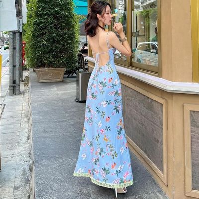 Mùa hè thời trang mới ấn bản sexy không có lưng quần áo dây chuyền dây chuyền