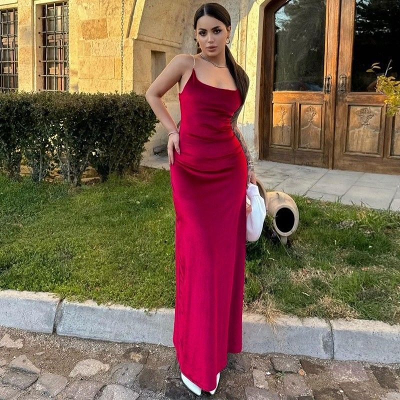 Nhận thức cao tùy chỉnh thời trang mới sexy váy váy màu rắn váy